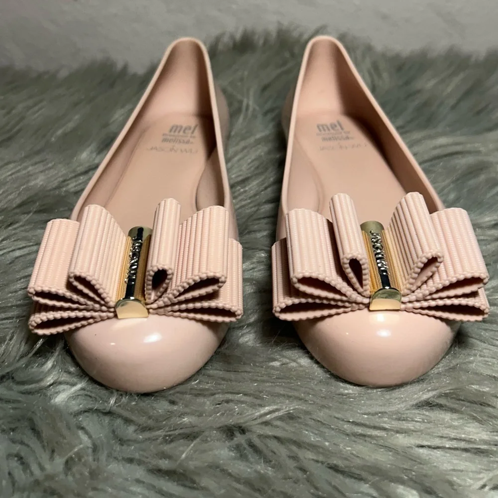 Mel By Meliss X Jason Wu Pink Flats Kids Little Girls Casual Flats Jelly Size 1